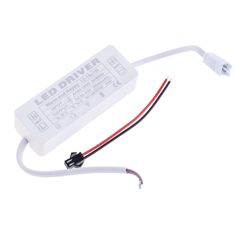 Драйвер для светодиодов 12-18W, 85-265V, DC36-63V 300mA