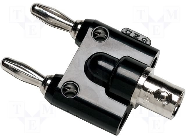 Adapter Softwareд Fühllehre, Steckkontaktbückse BNC, banane 4mm Ausgänge x2 (FLK-BP880)