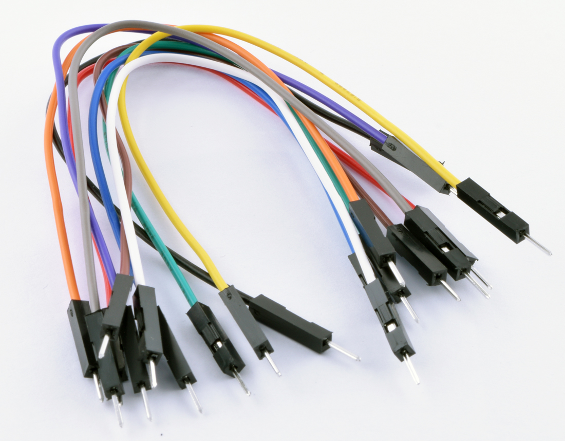 Соединительные провода, упаковка 10штук, 10цветов, длина проводка 150мм