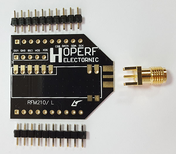 HopeDuino адаптер для радиомодуля RFM210W