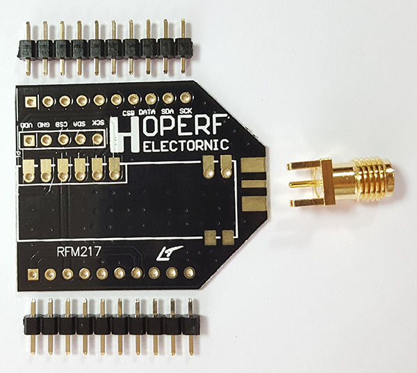 HopeDuino адаптер для радиомодуля RFM217W