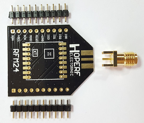 HopeDuino адаптер для радиомодуля RFM24W HopeDuino адаптер для радиомодуля RFM24W