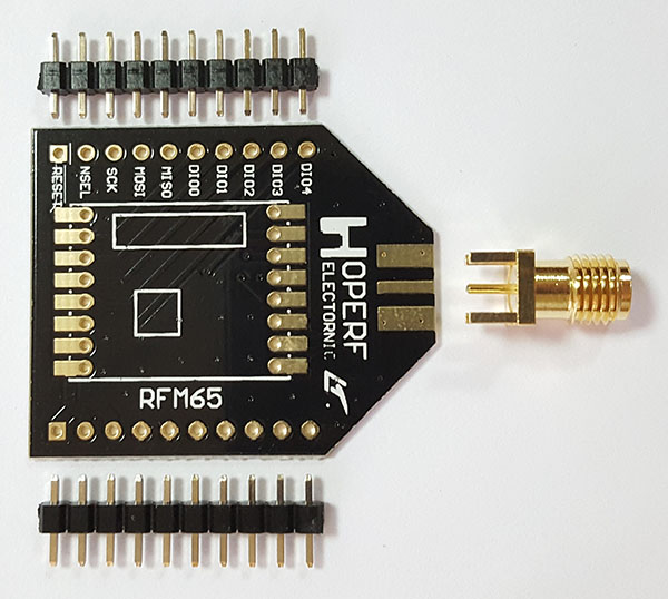 HopeDuino адаптер для радиомодуля RFM65W