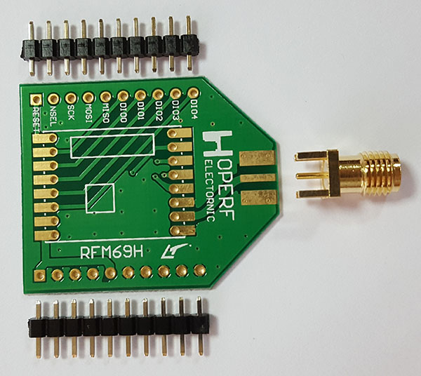 HopeDuino адаптер для радиомодуля RFM69HW