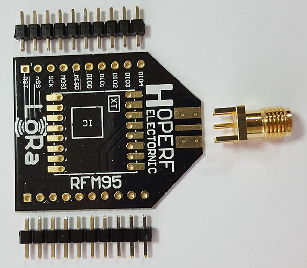 HopeDuino адаптер для радиомодуля RFM95W HopeDuino адаптер для радиомодуля RFM95W