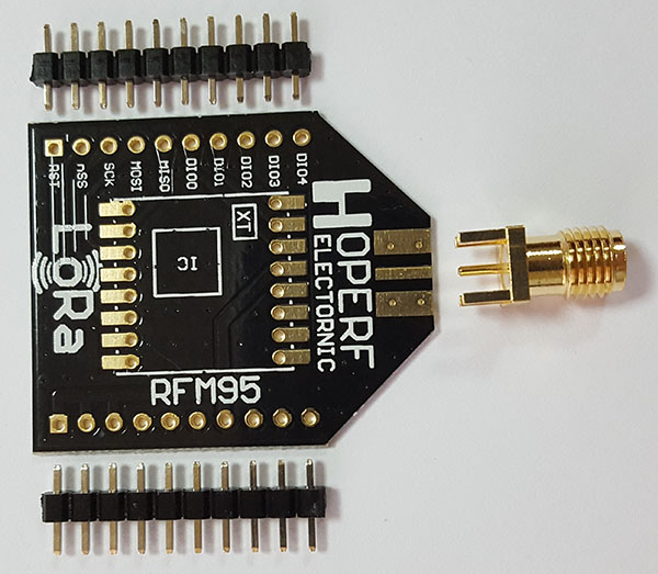 HopeDuino адаптер для радиомодуля RFM95W