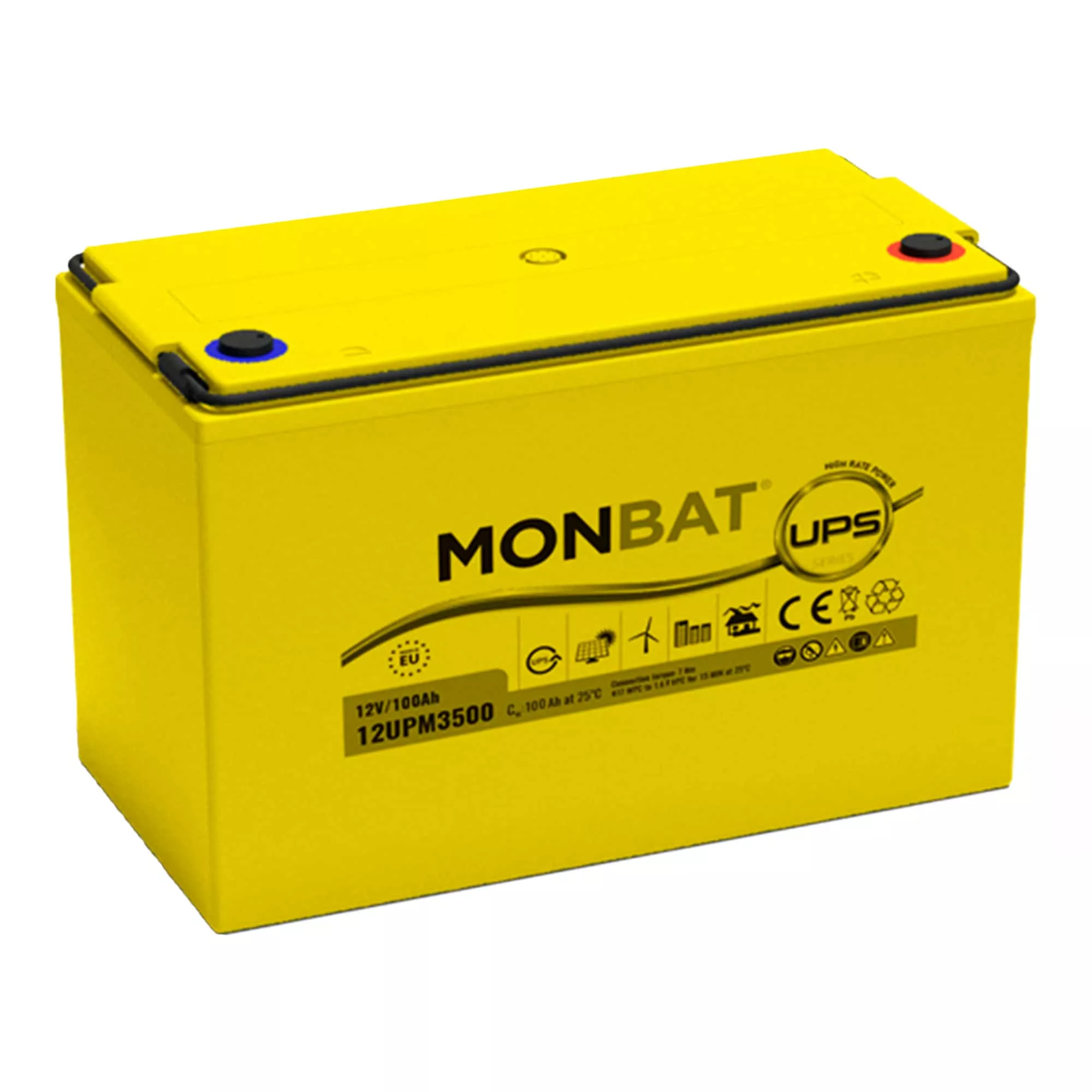 Аккумулятор Monbat High Rate Power Top AGM 6СТ-100 (12UPM3500) Аккумулятор Monbat High Rate Power Top AGM 6СТ-100 (12UPM3500)