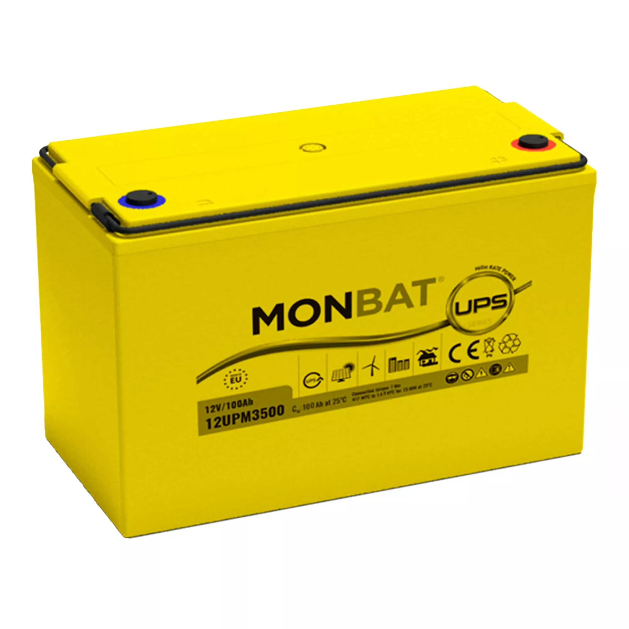 Аккумулятор Monbat High Rate Power Top AGM 6СТ-100 (12UPM3500)