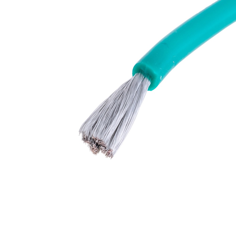 Силіконовий провід 12AWG (3.5mm²-680/0.08TS) зелений Силіконовий провід 12AWG (3.5mm²-680/0.08TS) зелений