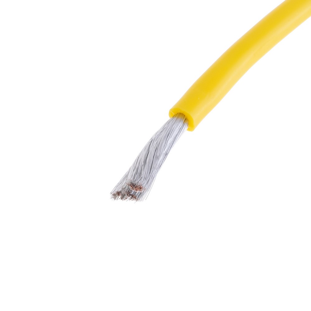 Силіконовий провід 12AWG (3.5mm²-680/0.08TS) жовтий