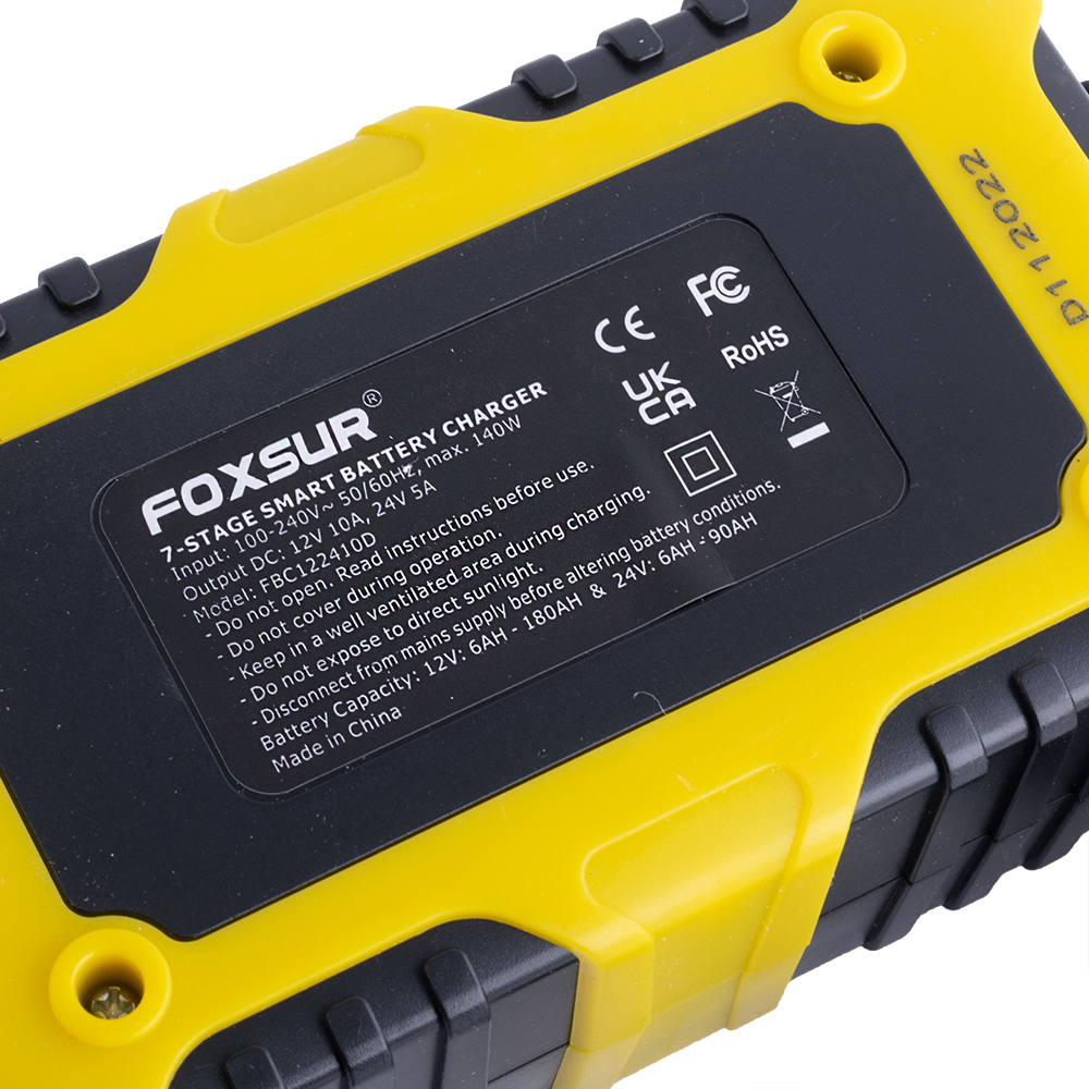 Зарядное устройство 12V / 10A - 24V / 5A для свинцово-кислотных аккумуляторов (FBC122410D - Foxsur)