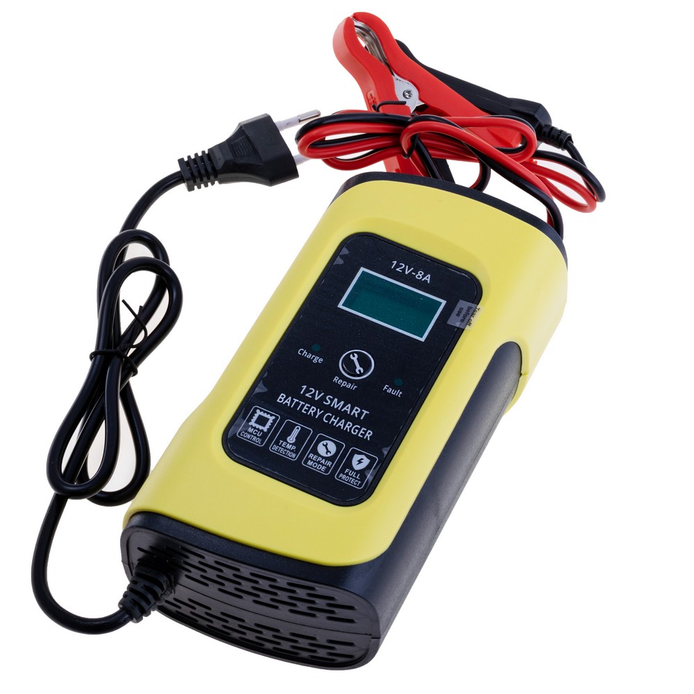 Зарядний пристрій для свинцево-кислотних акумуляторів 12V, 8A, BC-1208 Зарядний пристрій для свинцево-кислотних акумуляторів 12V, 8A, BC-1208