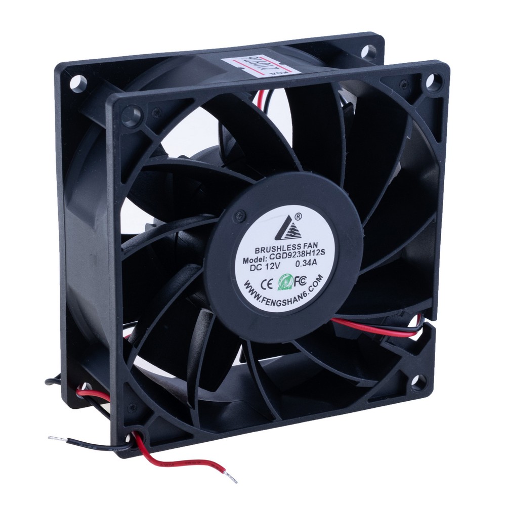Вентилятор 92х92х38, 12VDC (CGD9238H12S)
