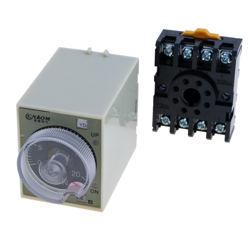 Zeitrelais mit Einschaltverzögerung 12VDC, ST3P-AF, 12VDC 2M/20M/2H/12H