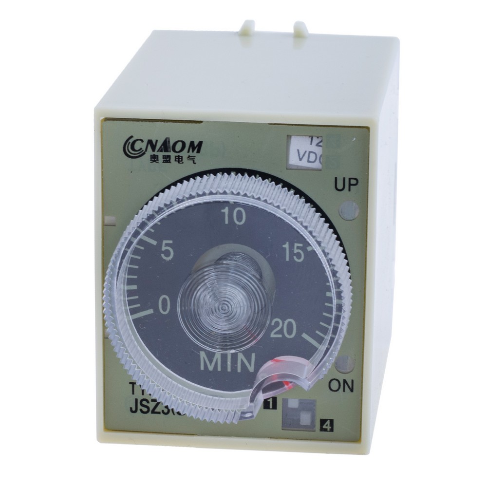 Zeitrelais mit Einschaltverzögerung 12VDC, ST3P-AF, 12VDC 2M/20M/2H/12H