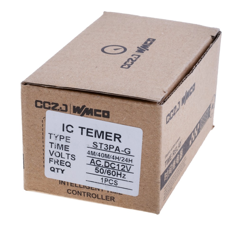 Zeitrelais mit Einschaltverzögerung 12VDC, ST3P-AG 12VDC, 4M/40M/4H/24H