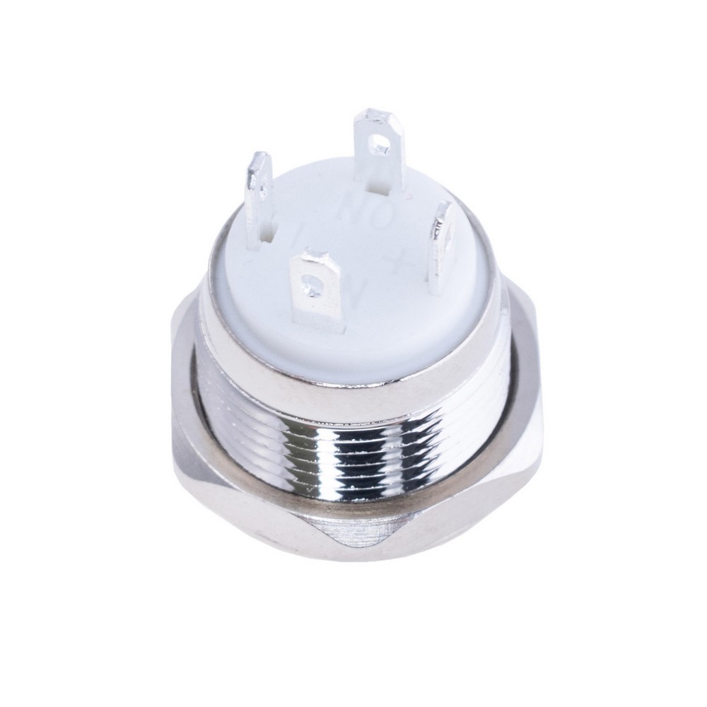 Кнопка антивандальна з зеленим підсвічуванням 12V, GQ12F-10EM-EC