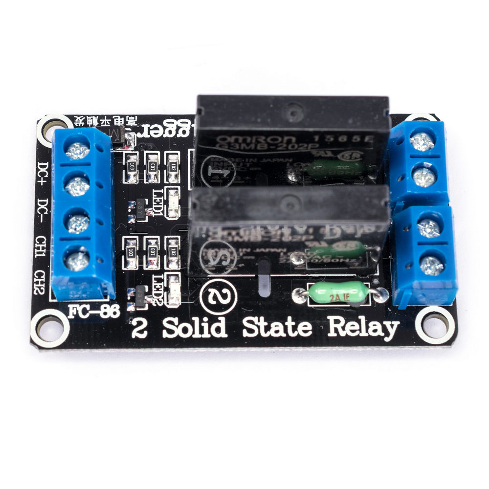 5V 2 Channel OMRON SSR High Level Solid State Relay Module 250V 2A for Arduino New 5V 2 Channel OMRON SSR High Level Solid State Relay Module 250V 2A for Arduino New