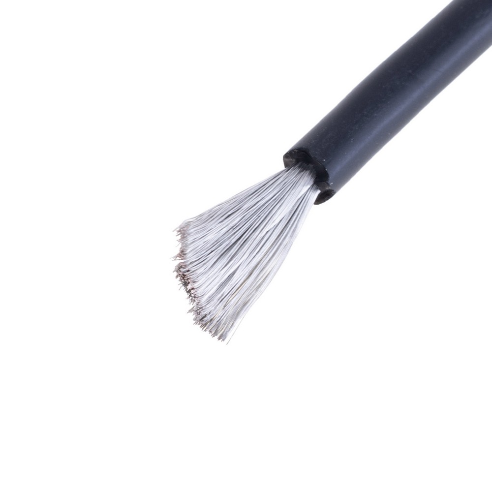 Силіконовий провід 13AWG (2.5mm²-500/0.08TS) чорний Силіконовий провід 13AWG (2.5mm²-500/0.08TS) чорний