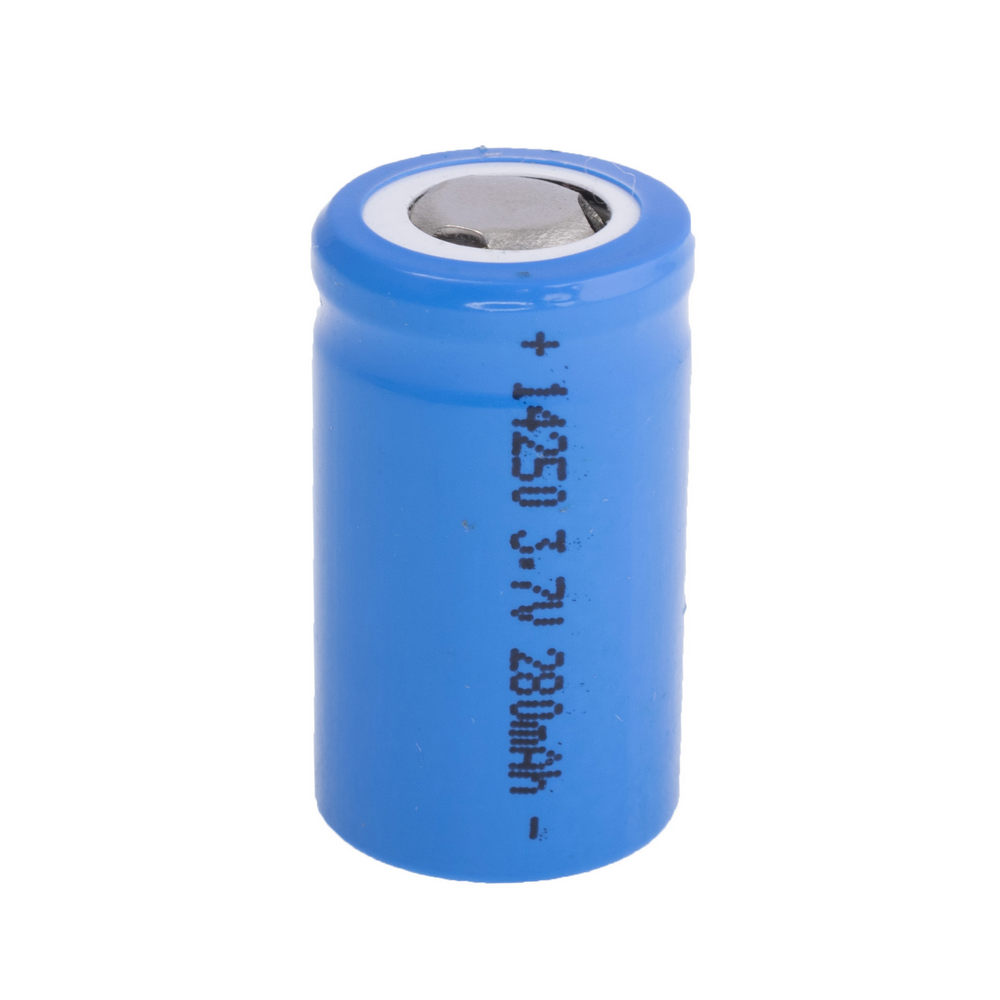 14250 (LiIon, 3.7V, 280mAh, Flat top)