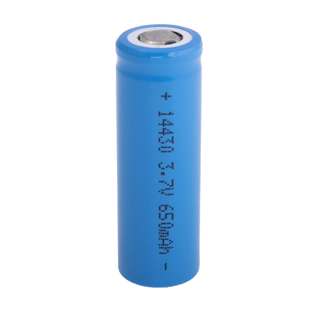 14430 (LiIon, 3.7V, 650mAh, Flat top)