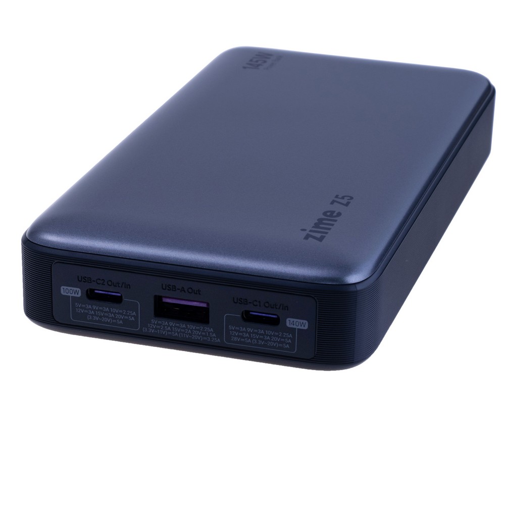 Power Bank 25000mAh 90Wh (14000mAh @ 5V/6A) 145W max Black (Z5 – zime)