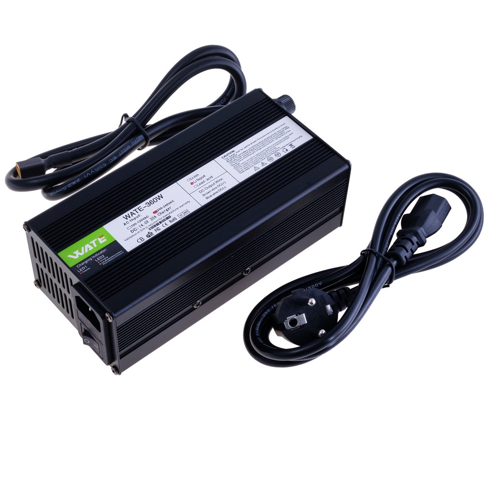 Зарядное устройство 14.6V / 20A для LiFePO4 аккумуляторов (WATE-1420S, Wate) Зарядное устройство 14.6V / 20A для LiFePO4 аккумуляторов (WATE-1420S, Wate)