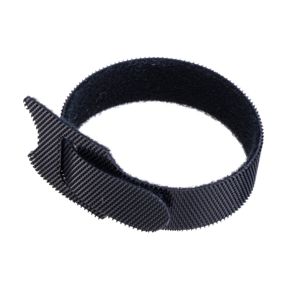 Стяжка текстильна чорна для проводів 1шт. 150x12mm. ZXRXQ04BK60 Стяжка текстильна чорна для проводів 1шт. 150x12mm. ZXRXQ04BK60
