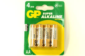 Batt. 15A-U4 alkalisch, AA, 1.5V, GP, U-5 fur Taschenlampen