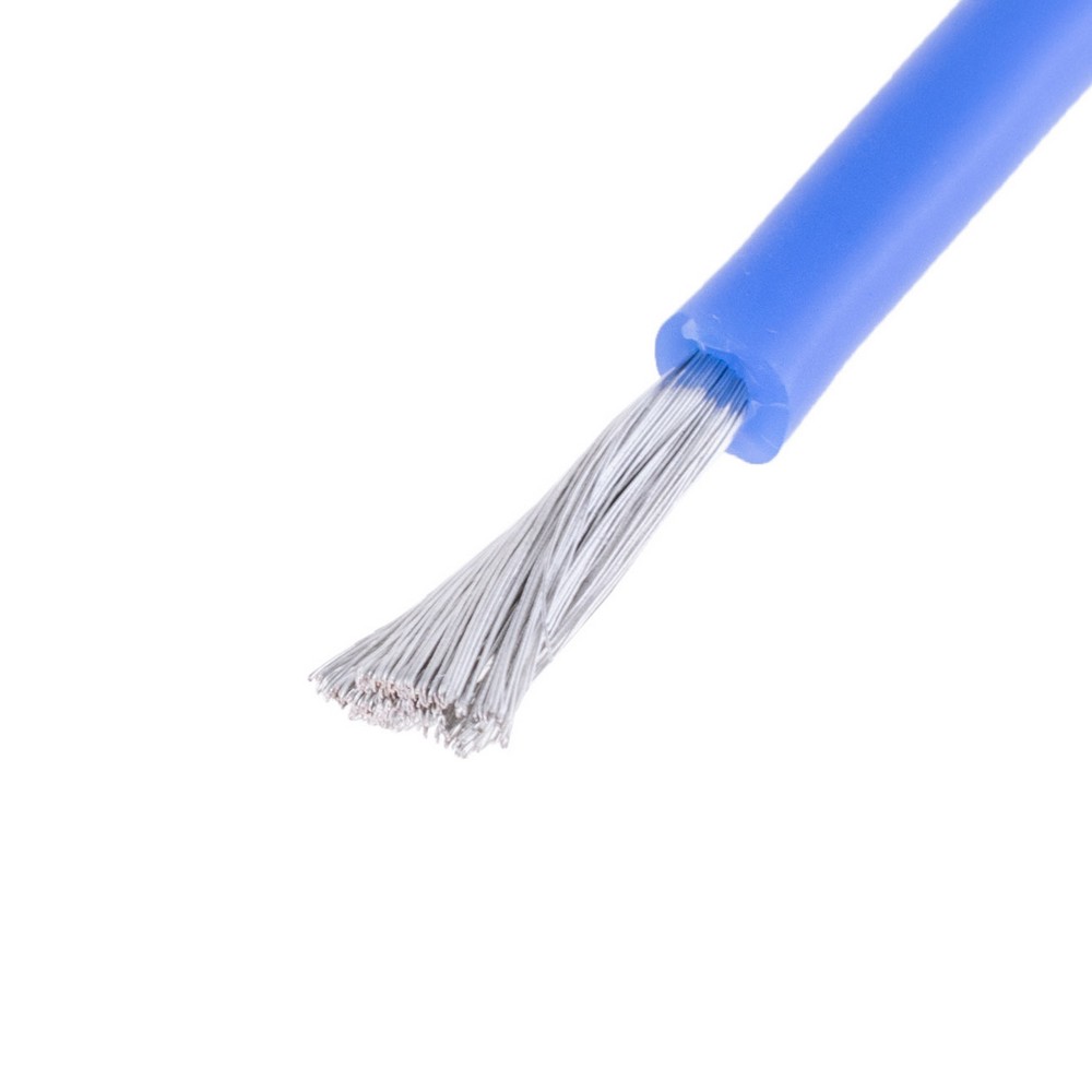 Силіконовий провід 15AWG (1.5mm²-300/0.08TS) синій Силіконовий провід 15AWG (1.5mm²-300/0.08TS) синій