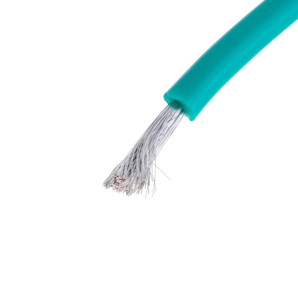 Силіконовий провід 15AWG (1.5mm²-300/0.08TS) зелений Силіконовий провід 15AWG (1.5mm²-300/0.08TS) зелений