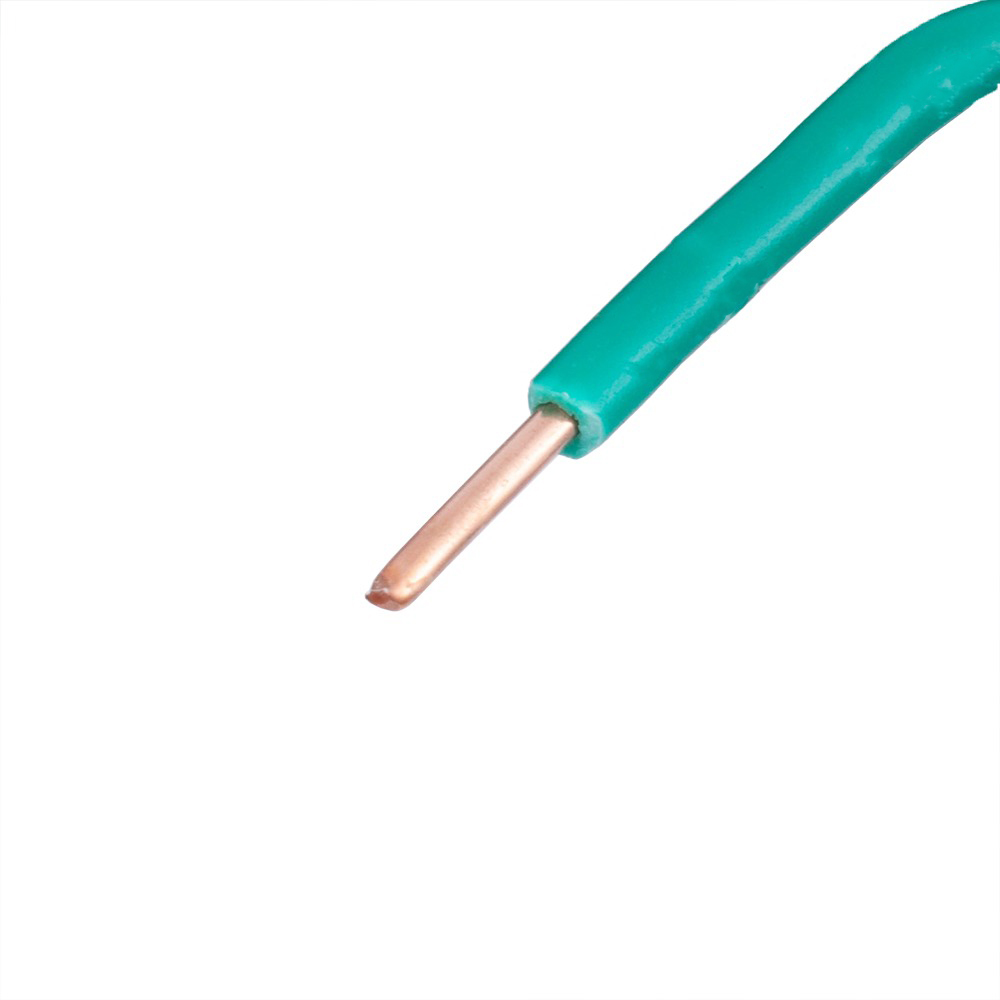 Провод монолитный 1.5mm2 (16AWG/D1.38мм, медь, PVC), зеленый