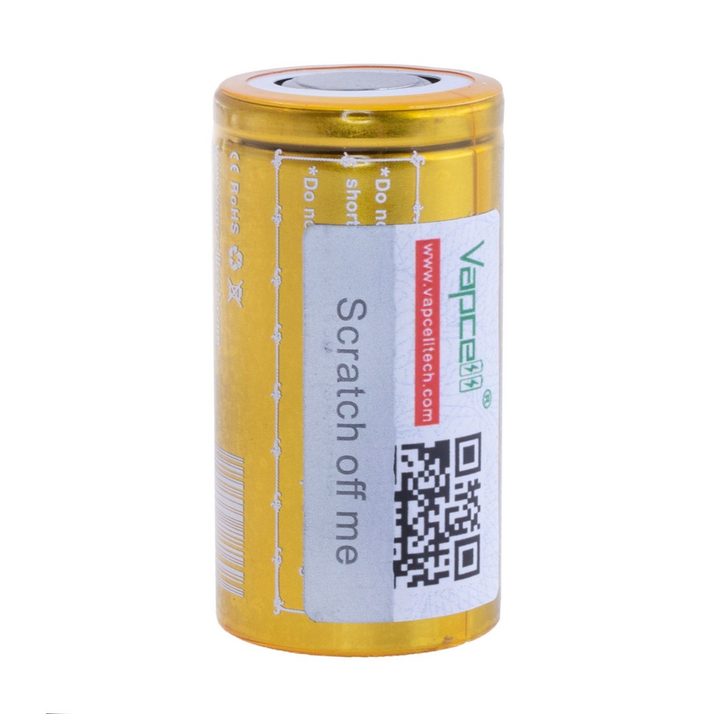 Li-Ion 1600mAh, 3,7V, 18350 Vapcell літій-іонний аккумулятор, H16 INR18350 1600mah 5A