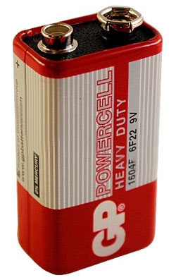 Batterie 1604E Salz-Batterien, Krone, 9V, GP, S1