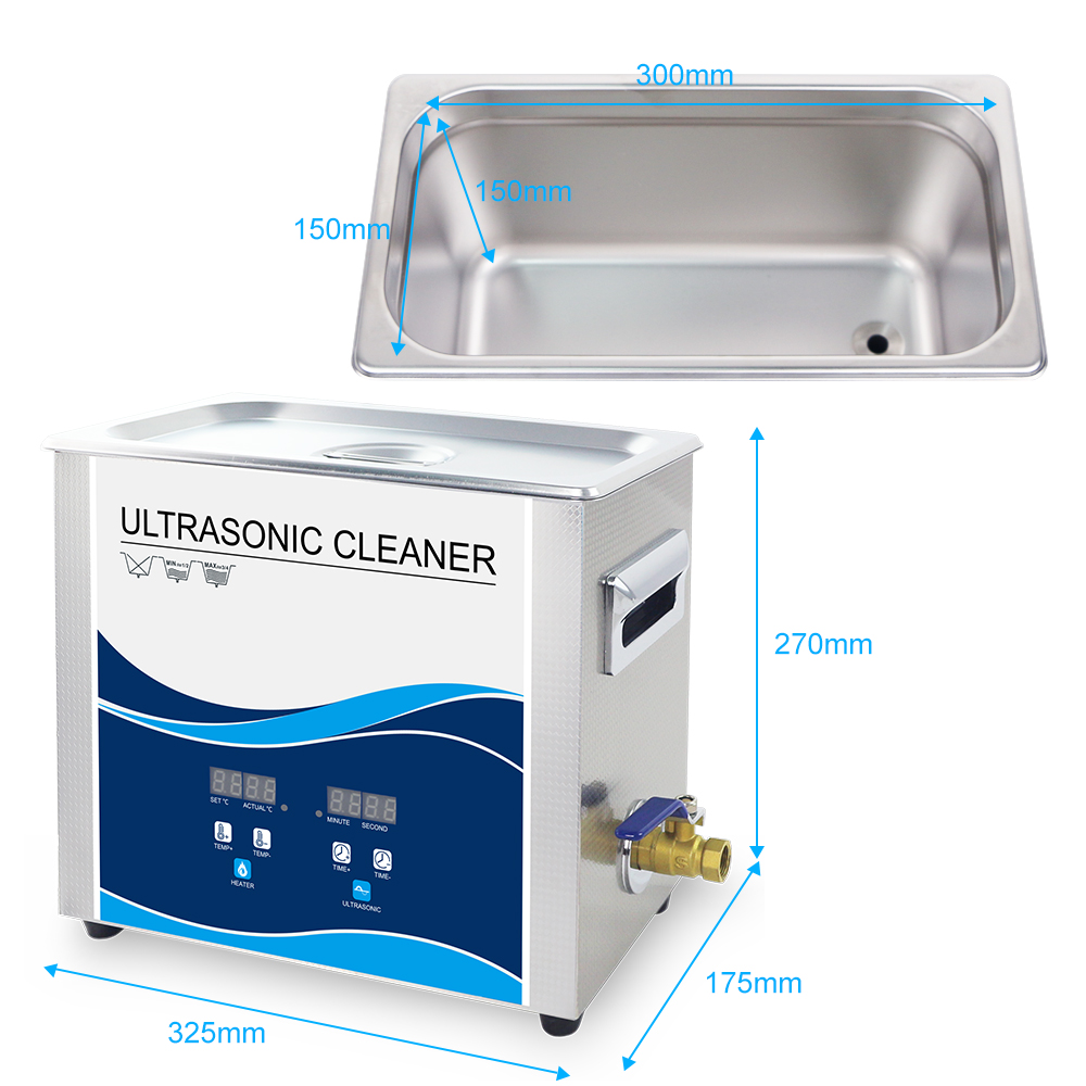 Ультразвуковой очиститель-ванна 6,5л 180Вт/40kHz c подогревом 300Вт (GS0306 – Granbo)
