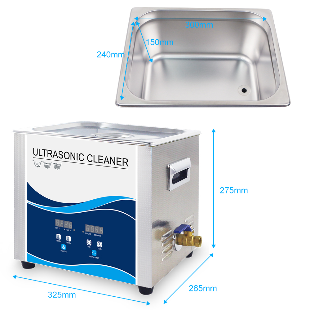 Ультразвуковой очиститель-ванна 10л 360Вт/40kHz c подогревом 300Вт (GS0610 – Granbo)
