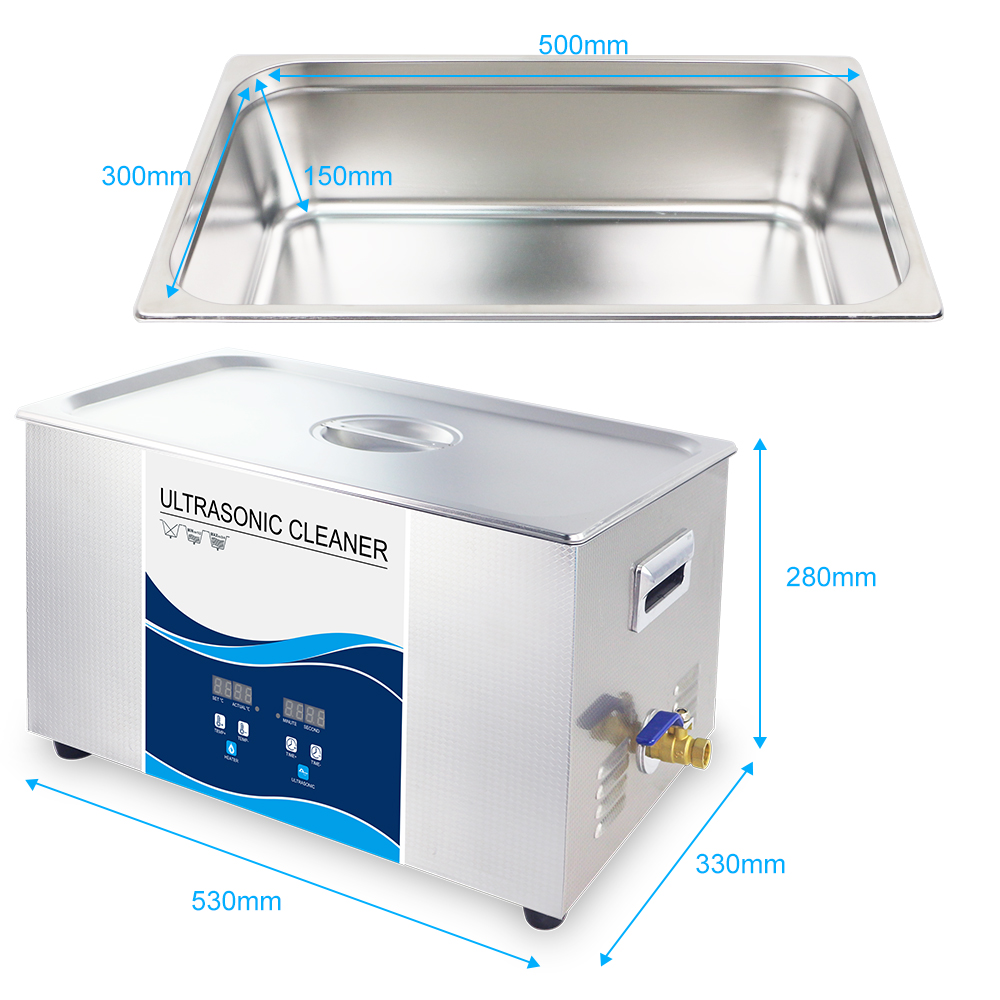 Ультразвуковой очиститель-ванна 22л 900Вт/40kHz c подогревом 600Вт (GS1522 – Granbo)