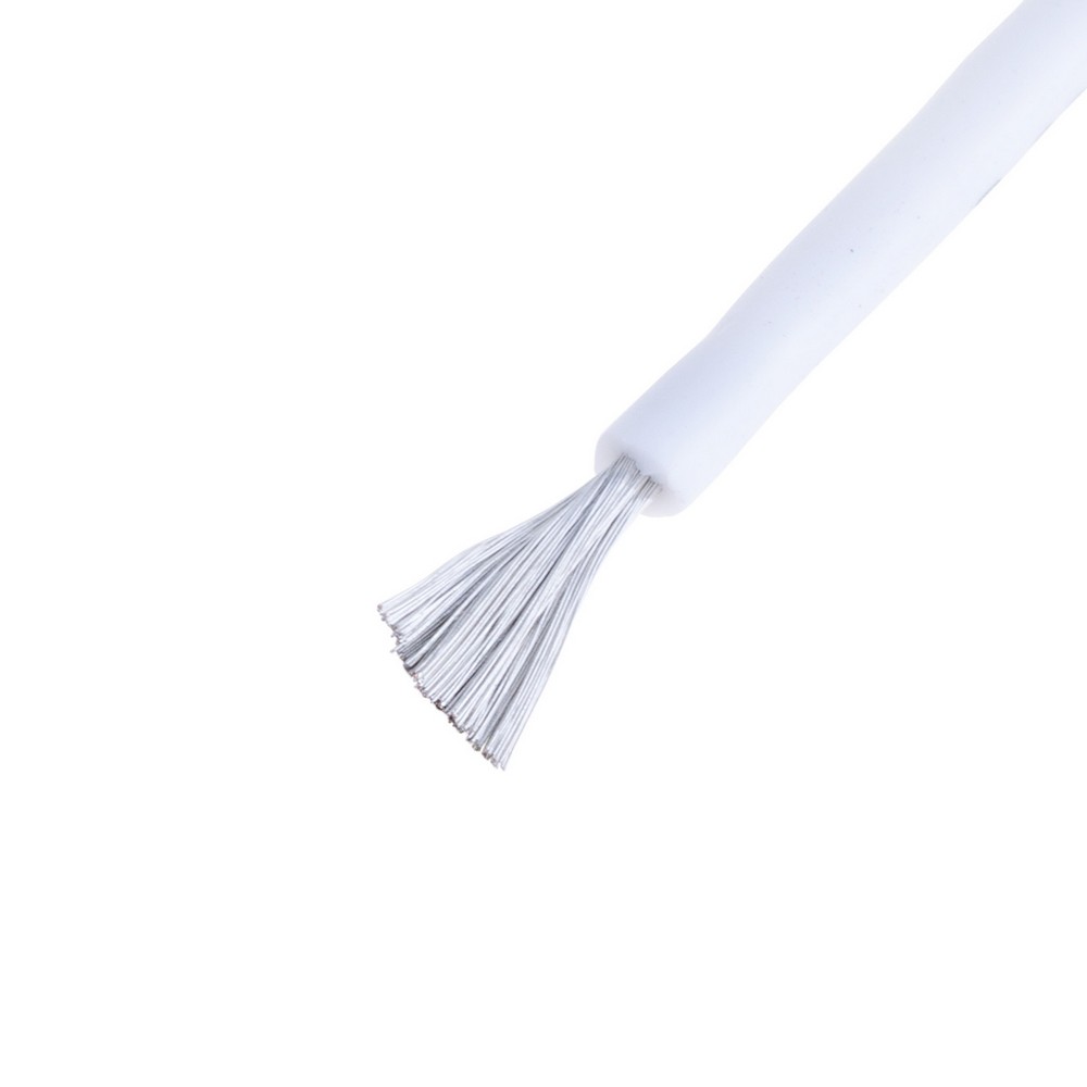 Силіконовий провід 16AWG (1.3mm² 252/0.08TS) білий Силіконовий провід 16AWG (1.3mm² 252/0.08TS) білий