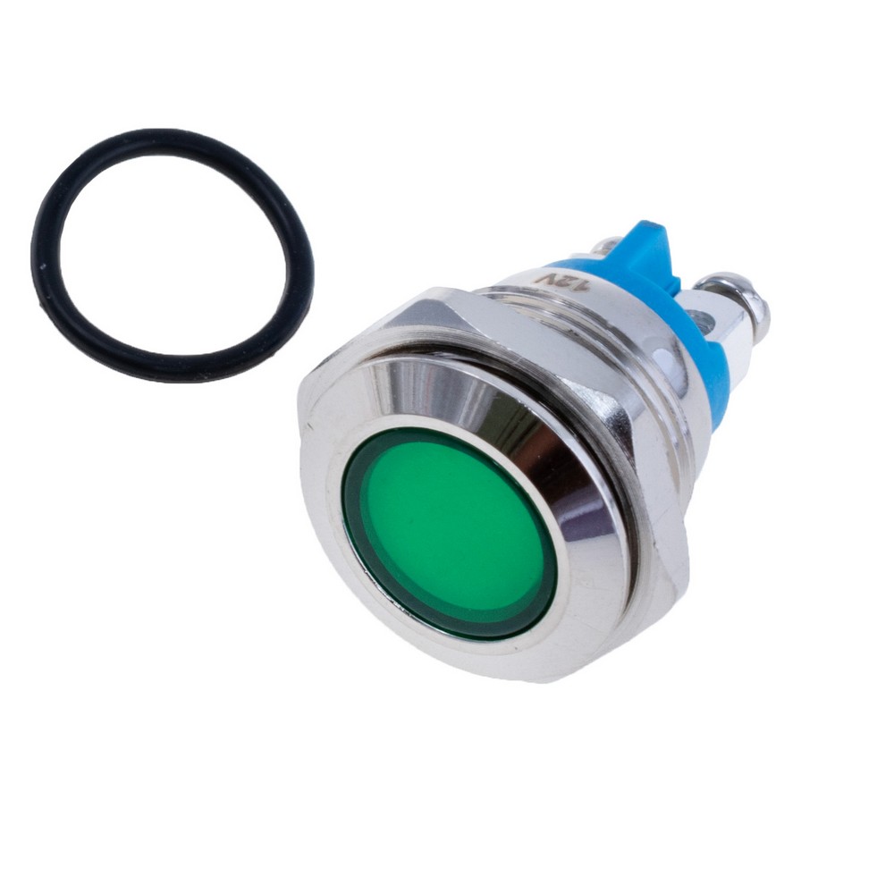 Anzeigeleuchte 16 mm mit grüner Beleuchtung IP67, 12V, GQ16AS-D-3 12V GREEN Anzeigeleuchte 16 mm mit grüner Beleuchtung IP67, 12V, GQ16AS-D-3 12V GREEN
