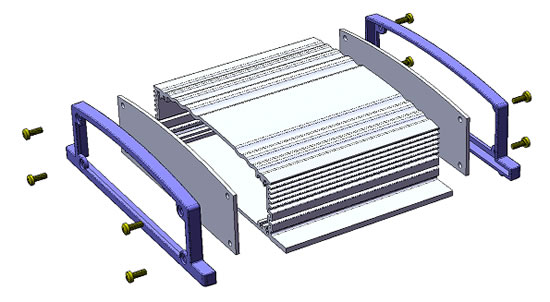 17-6A (Sanhe, Gehause, schwarz, 148x39x100mm)