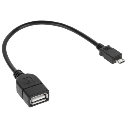Kabel USB Steckkontaktbuckse A - Stecker micro USB 20cm (KPO2907)