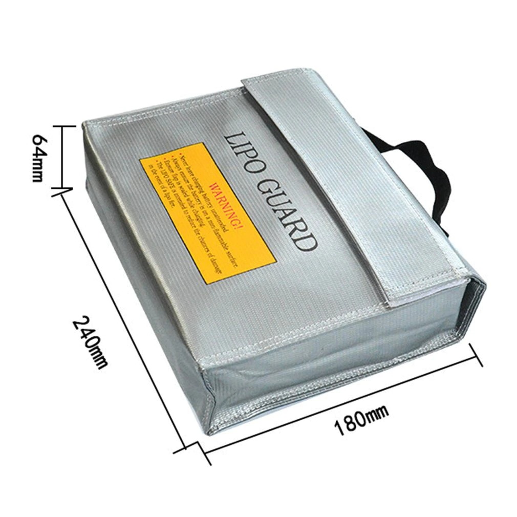 Защитная, огнеупорная сумка для Li-po/Li-Ion аккумуляторов 180x64x240мм