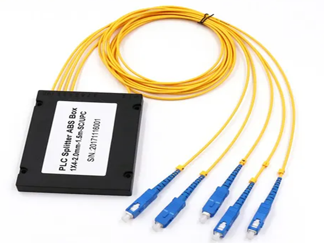 Спліттер оптичний 1x4 SC/UPC, одномодовий, для FTTH/мереж PON