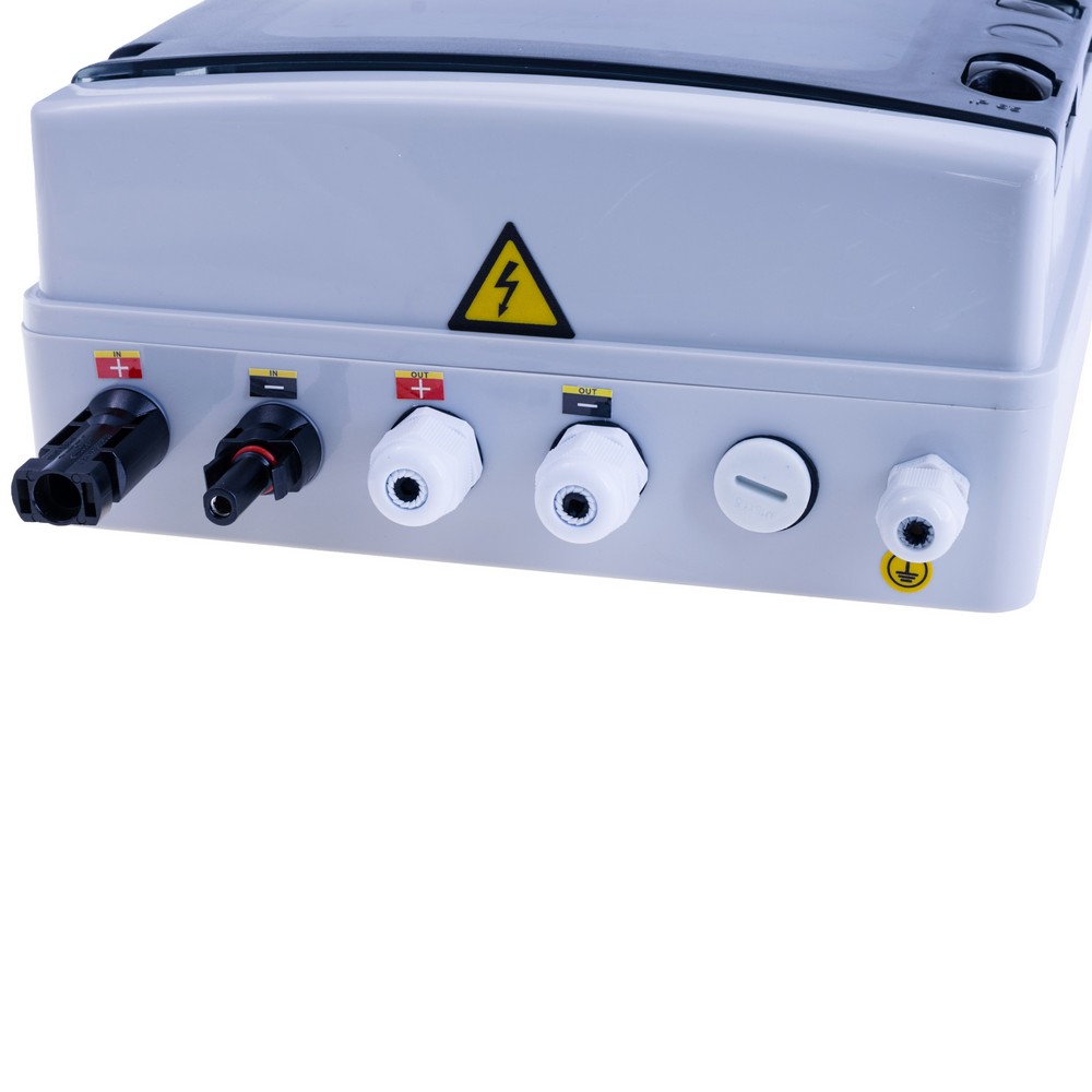 Solar photovoltaic PV Combiner Box With Lightning Protection 1 input 1 out DC 600V Fuse MCB SPD Waterproof Box IP65 8ways 1 input 1 out DC 600V 16A DC MCB(TOMZN)