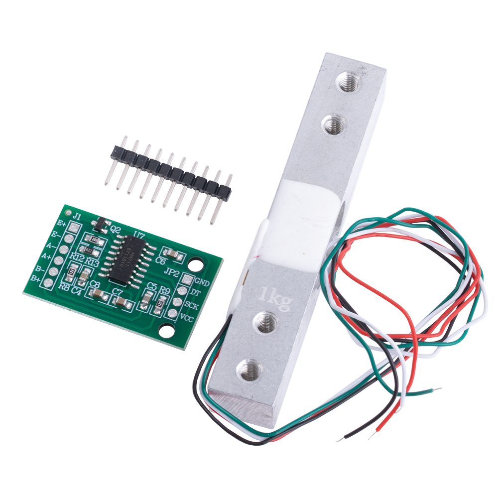 Тензометрический датчик 1кг + HX711 модуль