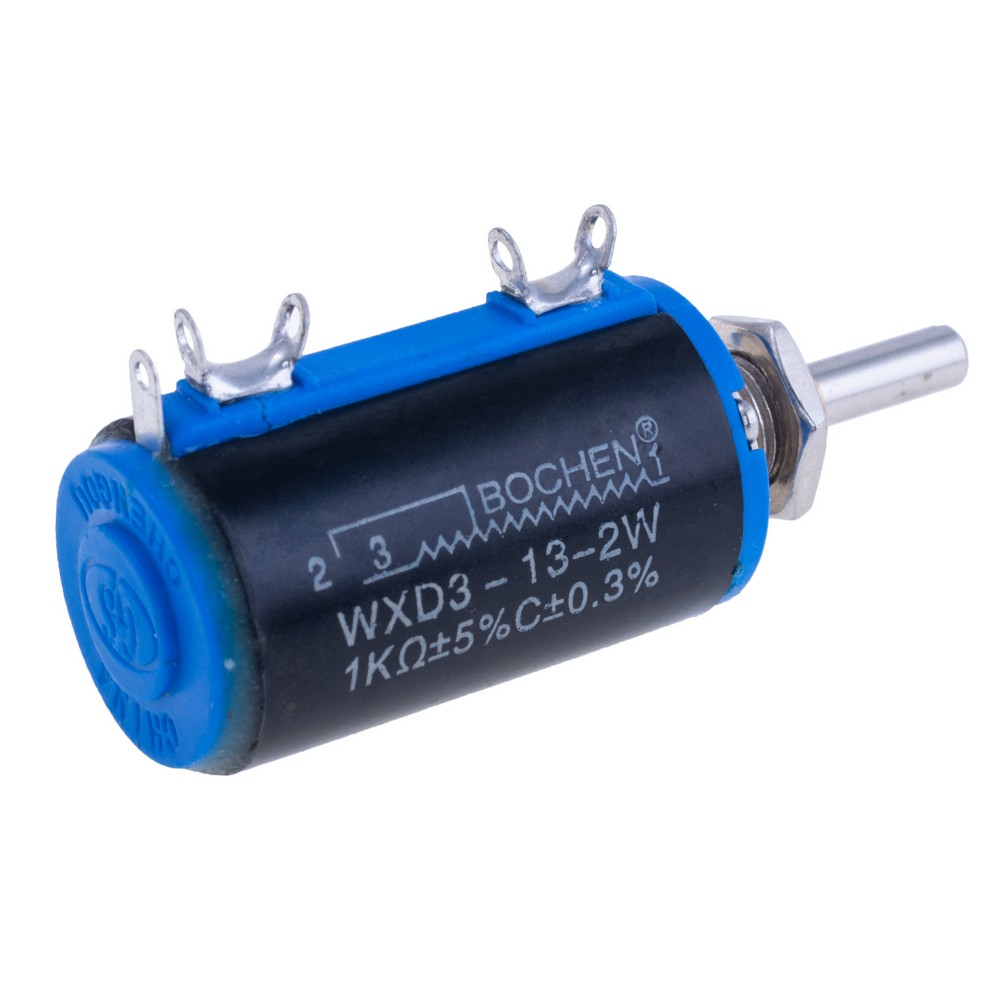 Багатооборотний потенціометр дротовий 1 kOhm, WXD3-13-2W-1K Ohm