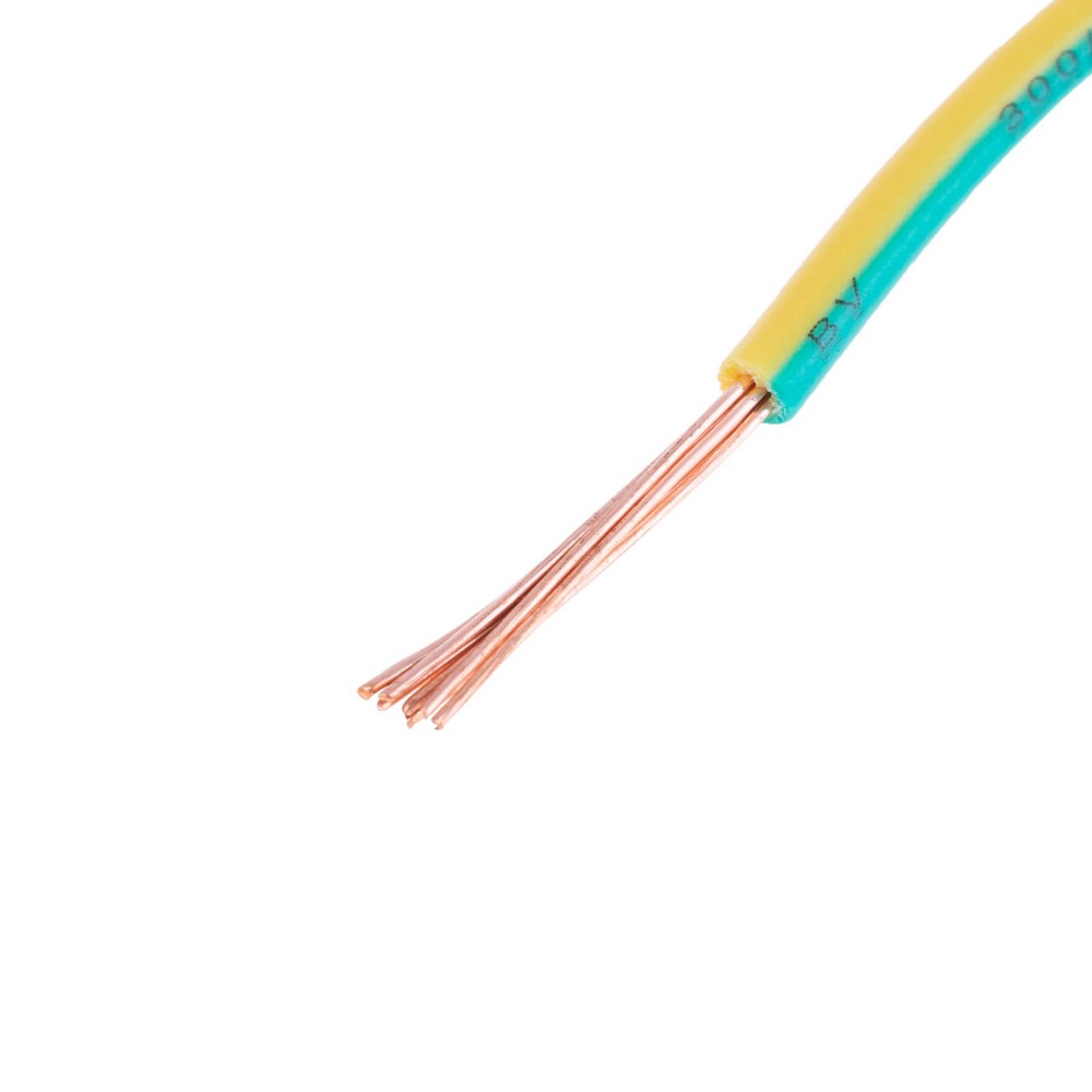 Провід багатожильний 1mm² (18AWG, 7xD0.43mm) жовто-зелений Провід багатожильний 1mm² (18AWG, 7xD0.43mm) жовто-зелений