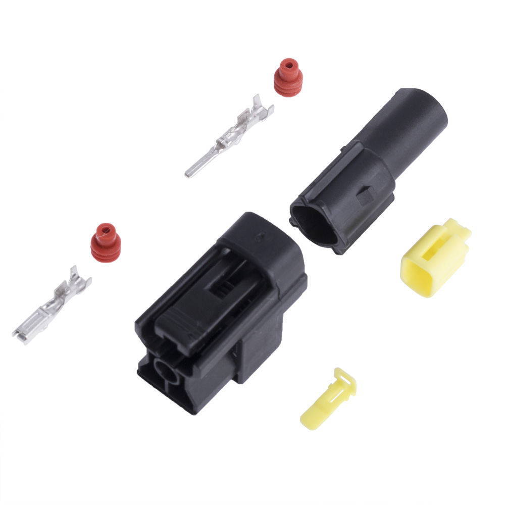 Комплект автомобильных 1pin разъемов Denso 1.8mm (174877-2 / 174897-2) c контактами и уплотнителями Комплект автомобильных 1pin разъемов Denso 1.8mm (174877-2 / 174897-2) c контактами и уплотнителями