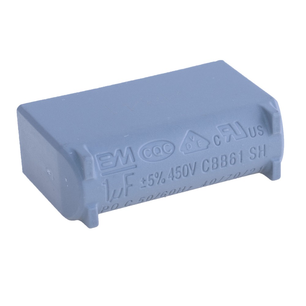 1uF 450VAC ±5% CBB61 37x12x22mm, конденсатор пусковий CBB61-105J450V