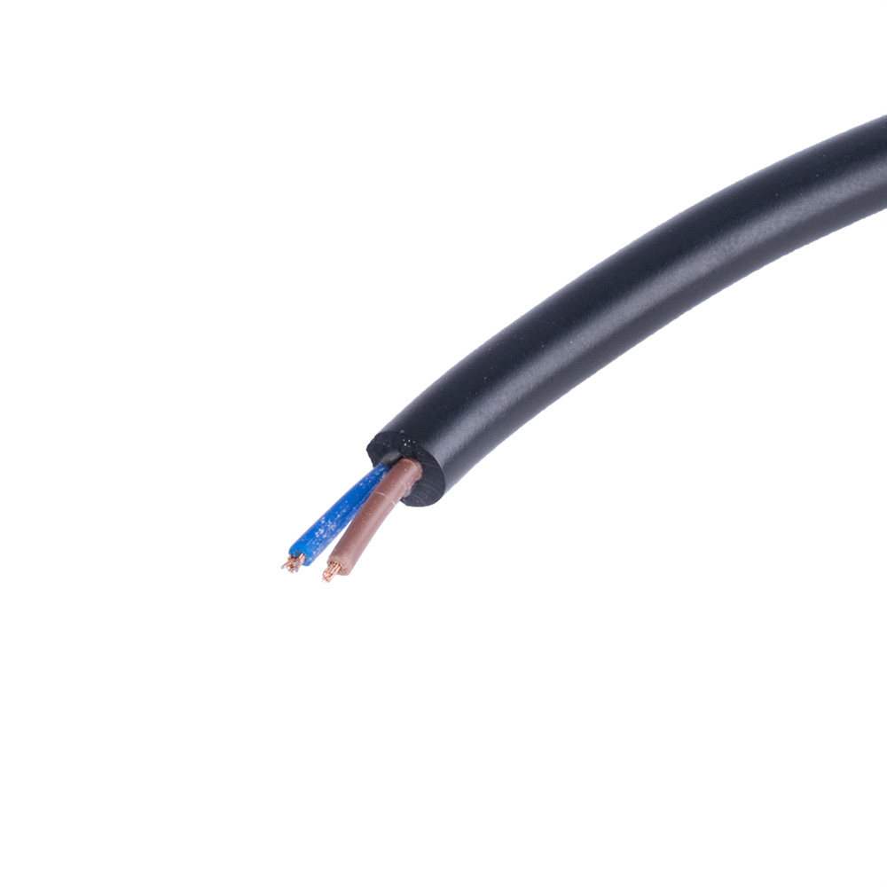 Провод питания круглый 2-жильный 24AWG (PVC, 16/0.14/AS) коричневый+синий Провод питания круглый 2-жильный 24AWG (PVC, 16/0.14/AS) коричневый+синий
